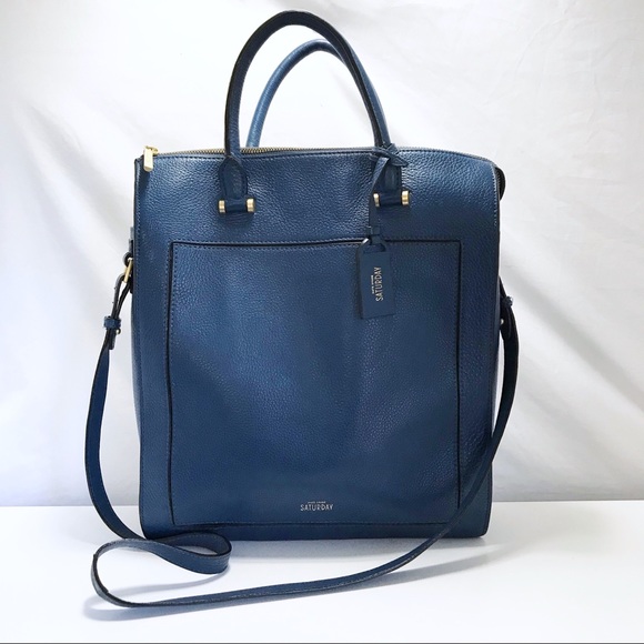 kate spade Handbags - Kate Spade Saturday Blue Tote Crossbody Satchel